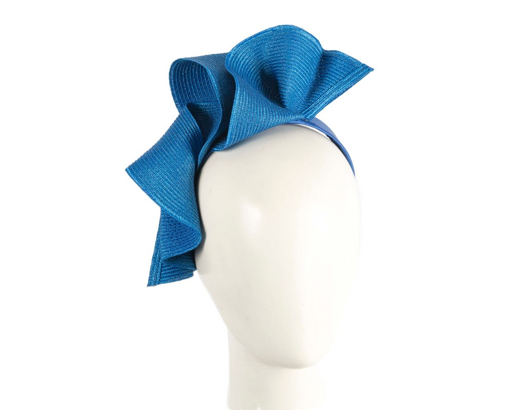 Royal Blue wave fascinator by Max Alexander