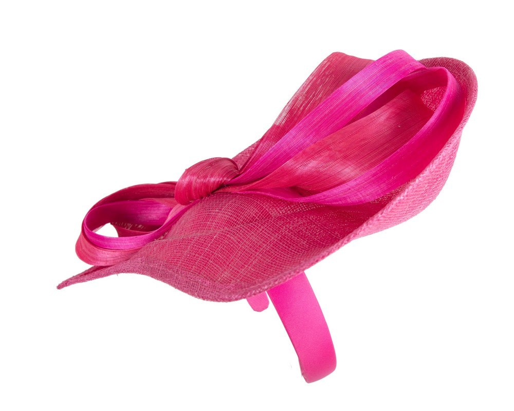 Fuchsia fascinator with loops by Max Alexander - Image 3