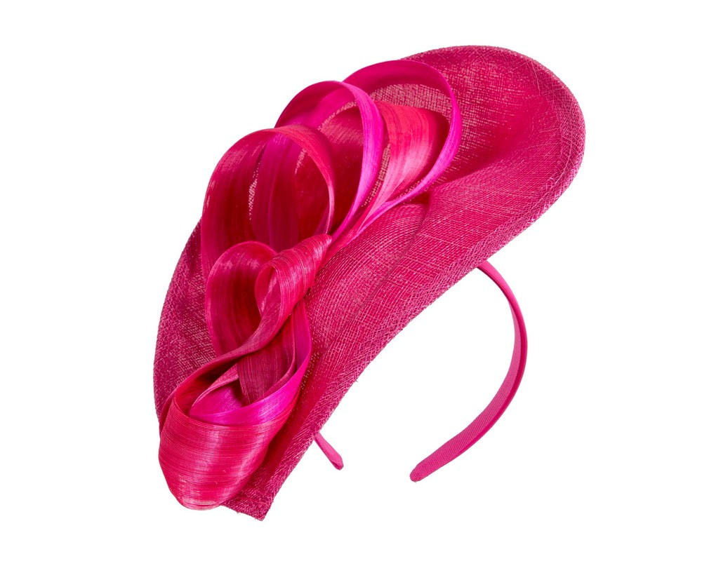Fuchsia fascinator with loops by Max Alexander - Image 2