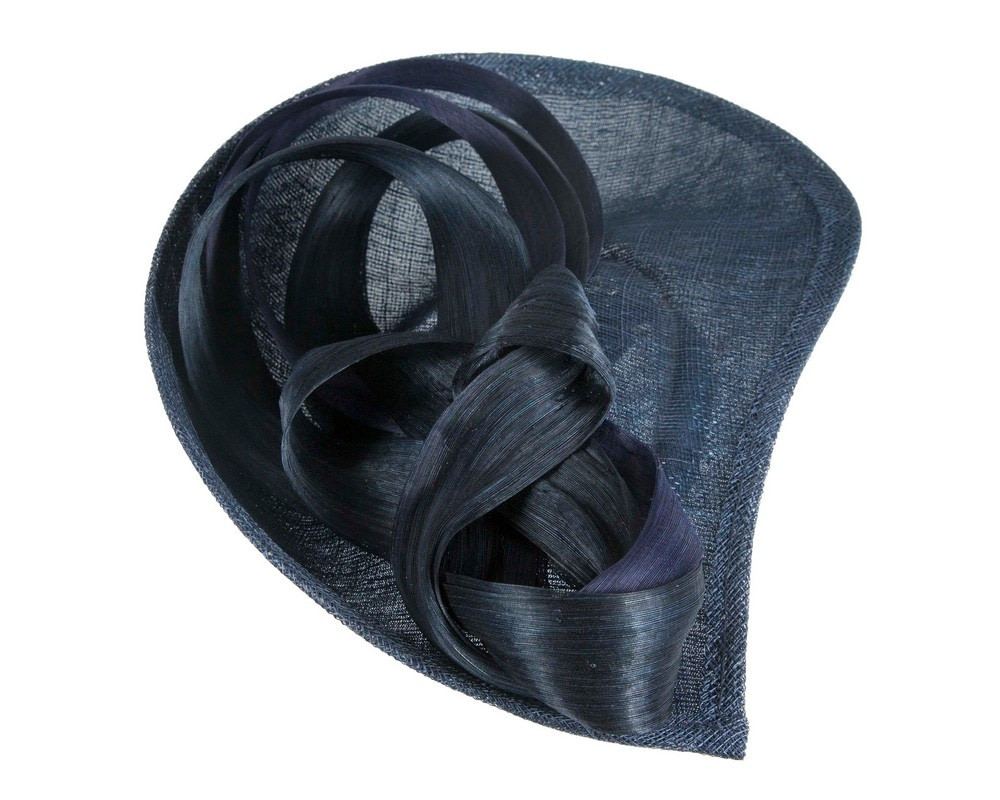 Navy fascinator with loops by Max Alexander - Image 4