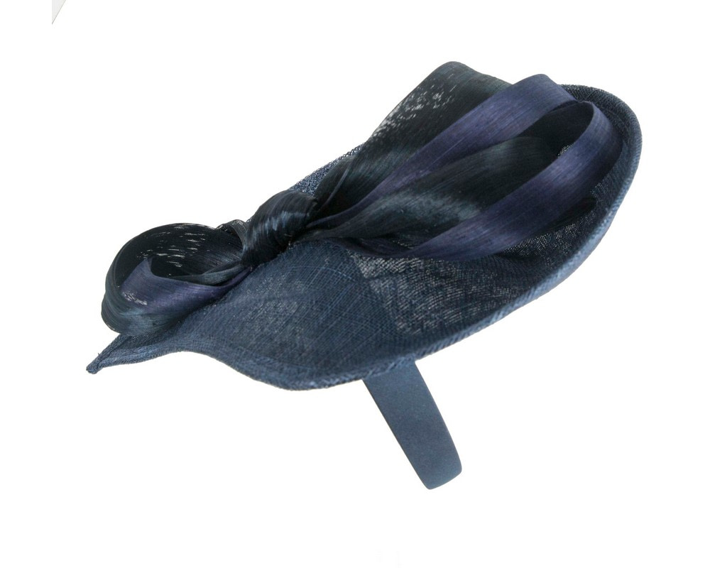 Navy fascinator with loops by Max Alexander - Image 3