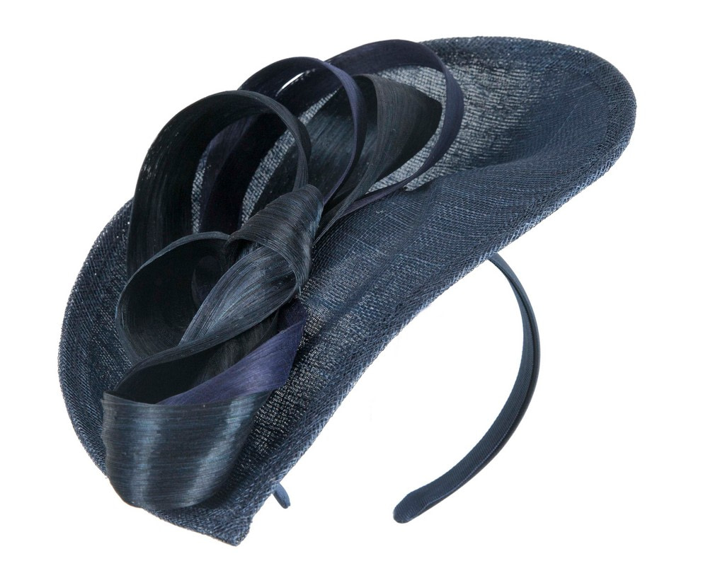 Navy fascinator with loops by Max Alexander - Image 2