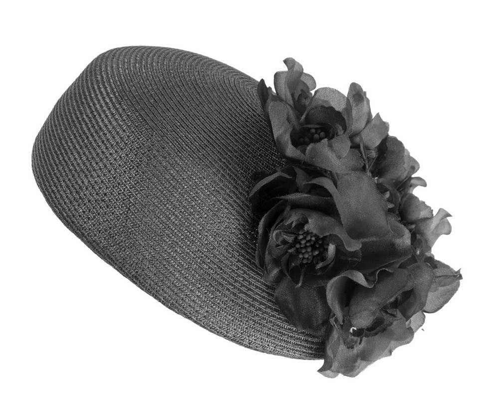 Black beret hat with flowers by Max Alexander - Image 6