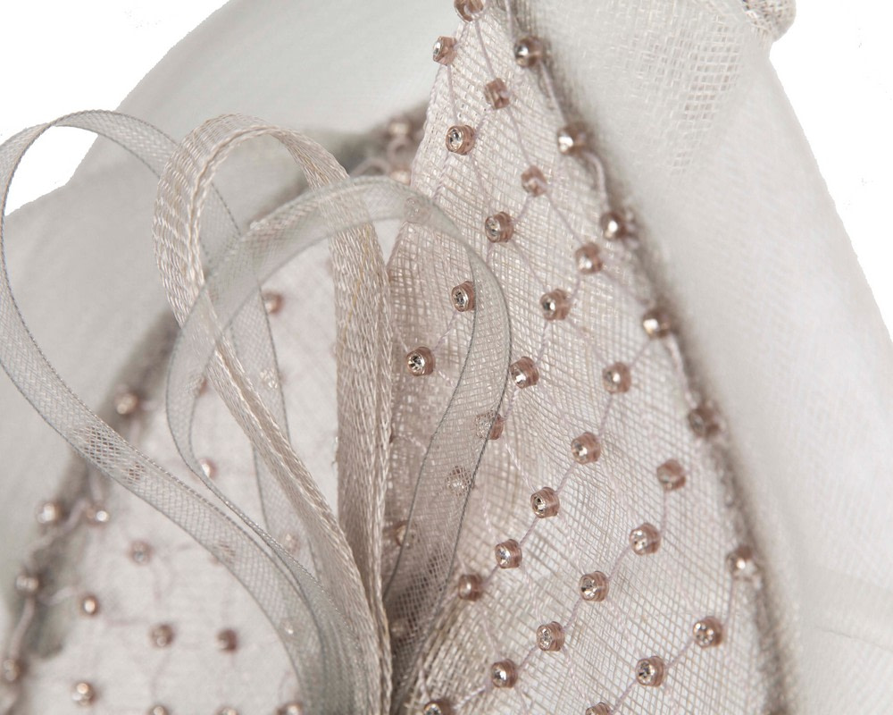Large silver fascinator with rhinestones by Max Alexander - Image 3