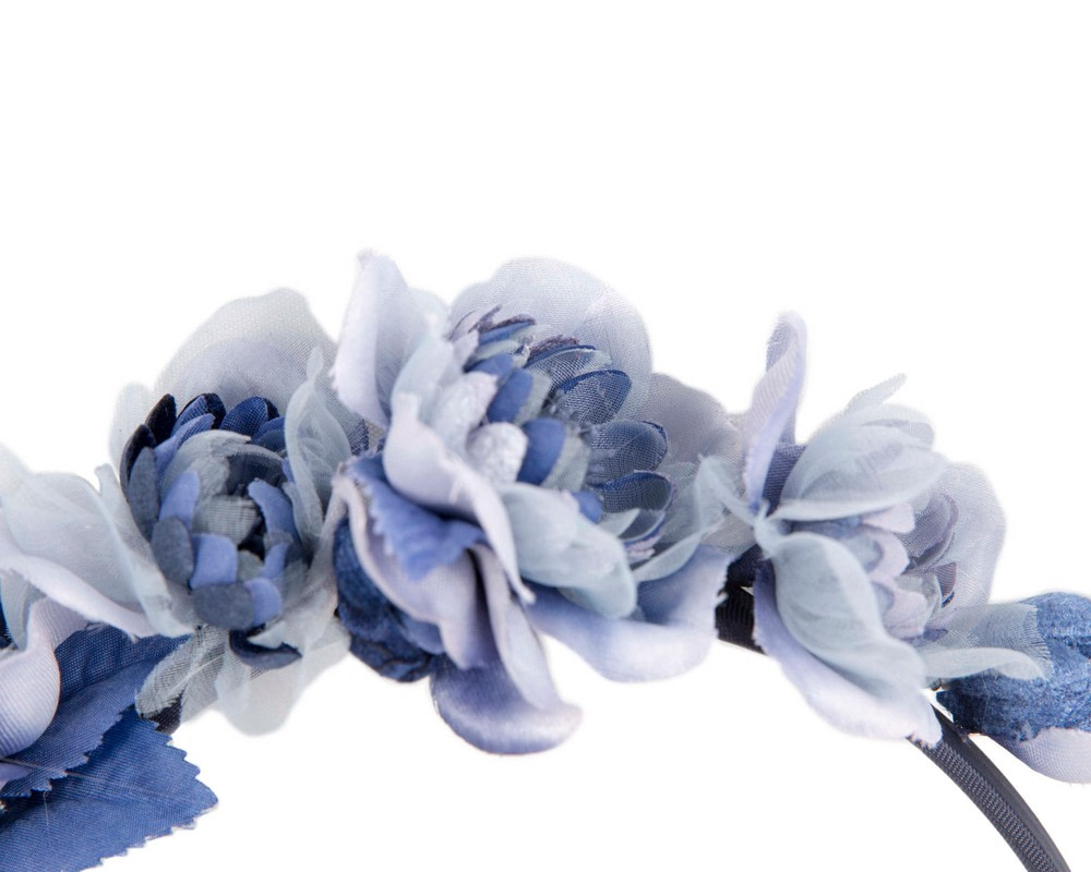 Blue flower fascinator headband by Max Alexander - Fascinators.com.au Blue flower fascinator headband by Max Alexander - Image 3