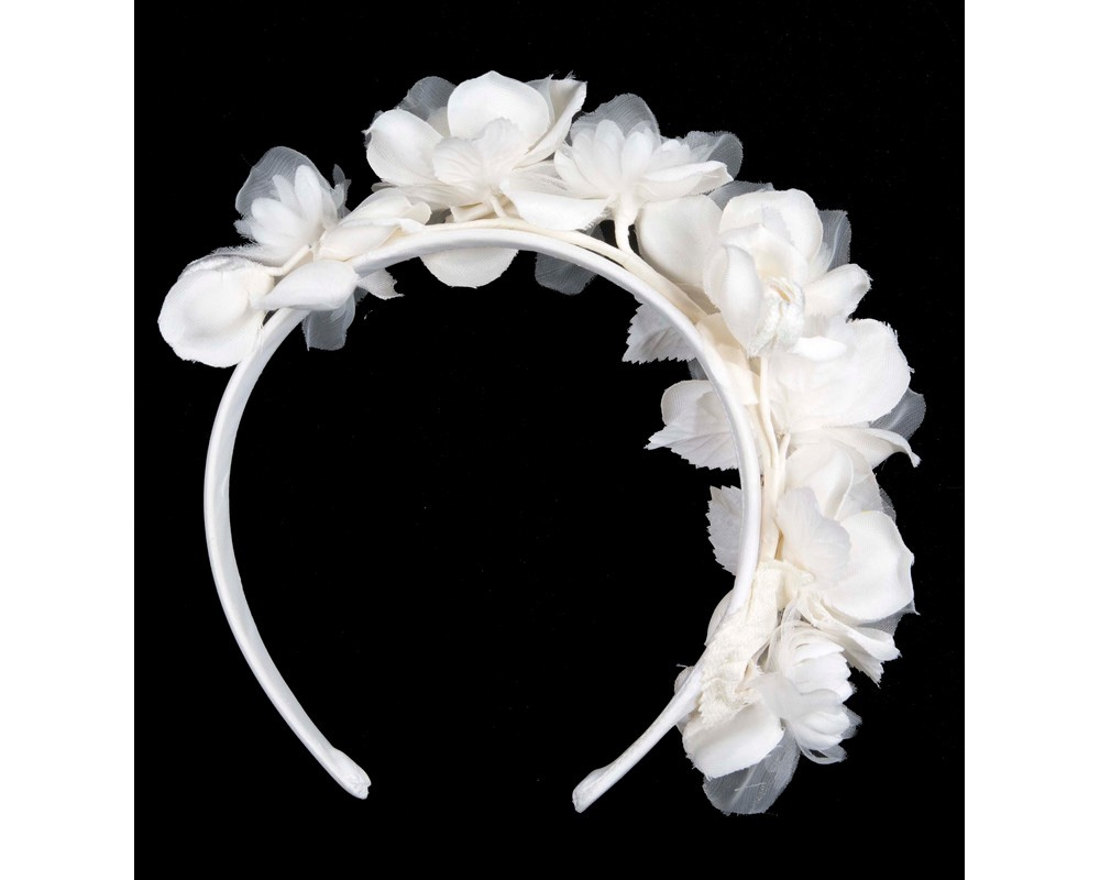 Cream flower fascinator headband by Max Alexander - Image 4