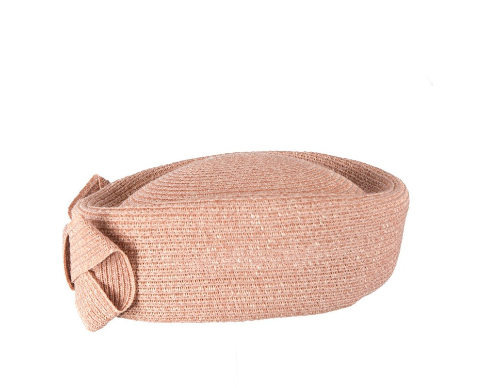 Large soft dusty pink pillbox hat by Max Alexander - Image 3