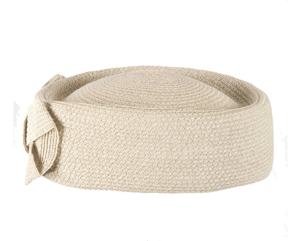 Large soft grey pillbox hat by Max Alexander - Image 4