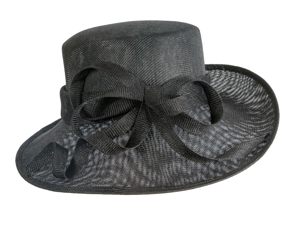 Black ladies fashion hat by Max Alexander - Image 4