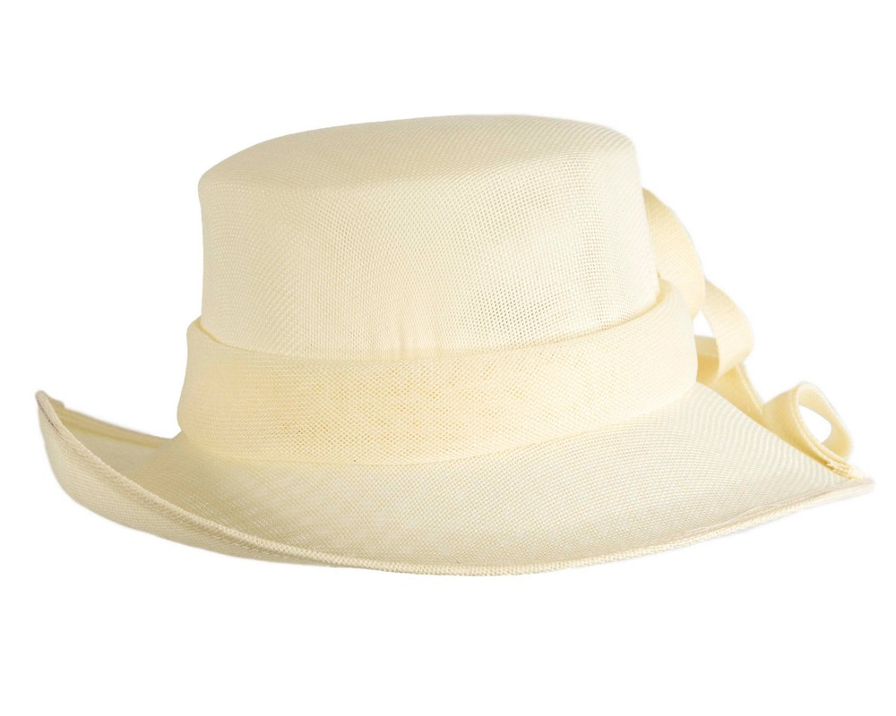 Cream ladies fashion hat by Max Alexander - Image 3