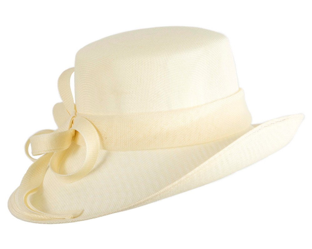 Cream ladies fashion hat by Max Alexander - Image 2