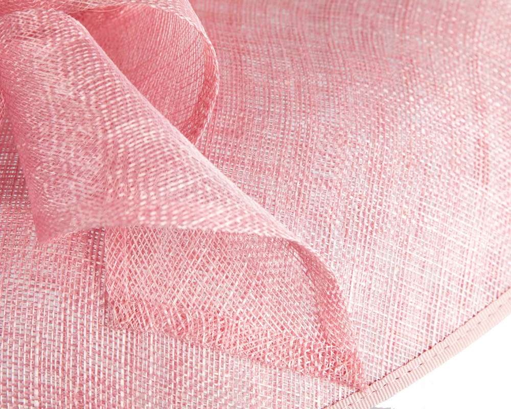 Large pink sinamay fashion hat by Max Alexander - Image 5