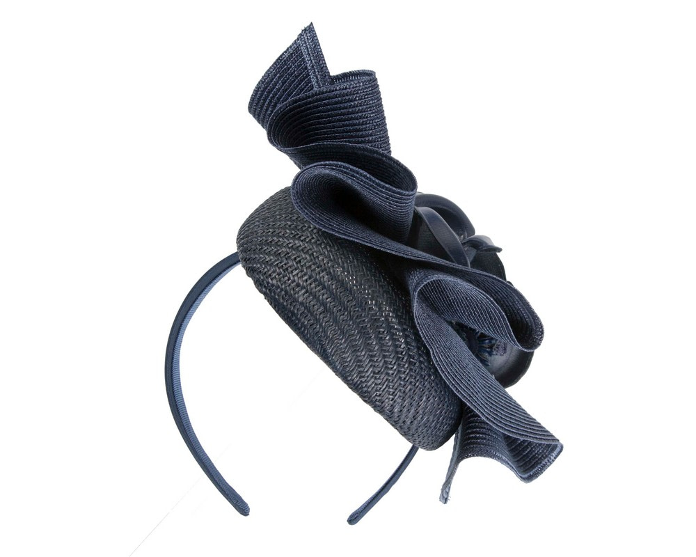 Navy pillbox fascinator by Fillies Collection - Image 6