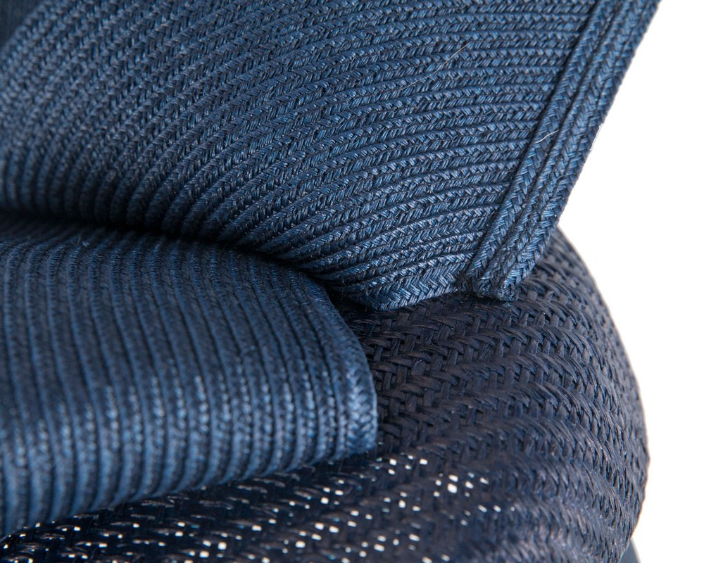 Bespoke navy pillbox fascinator by Fillies Collection - Image 5