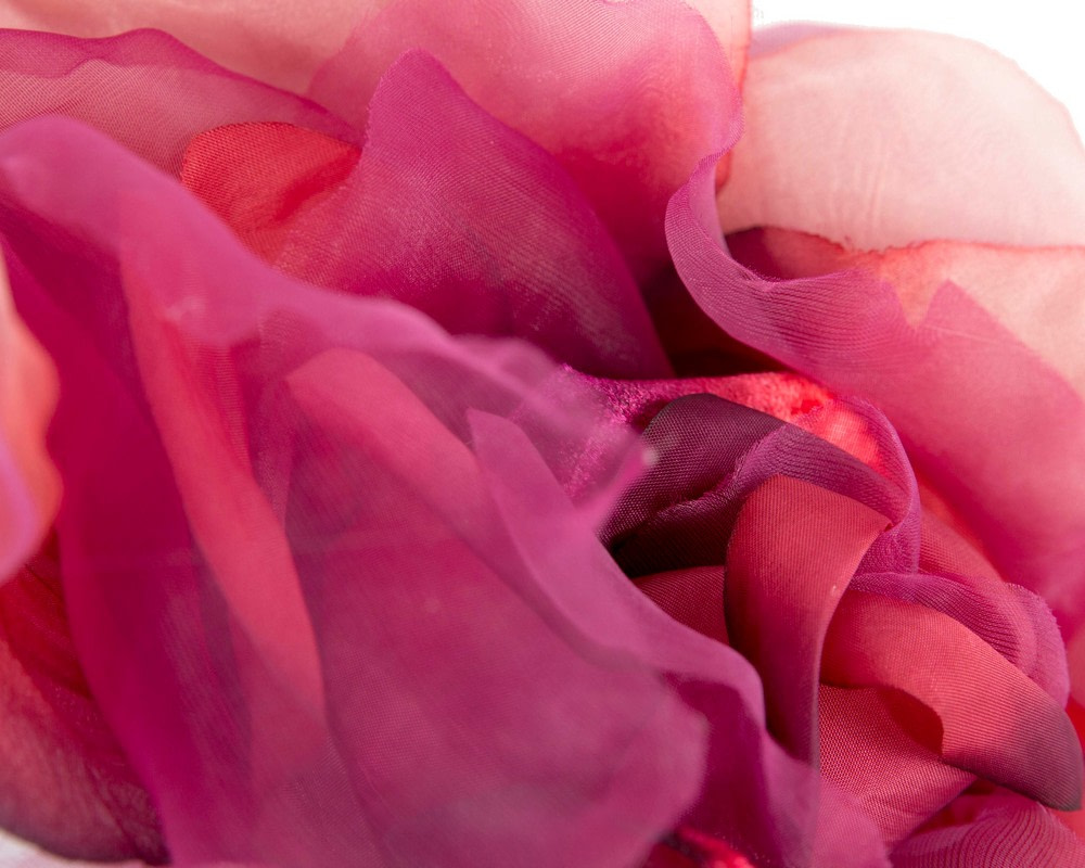 Large sunrise silk flower fascinator by Fillies Collection - Image 3