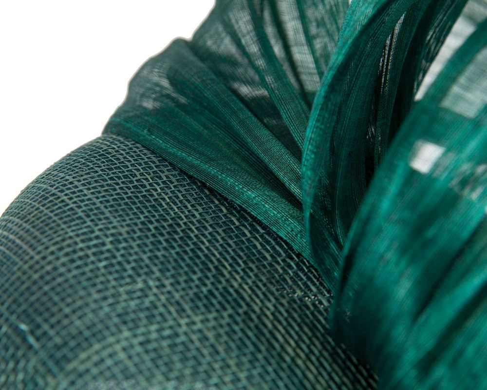 Dark green pillbox silk abaca bow by Fillies Collection - Image 5