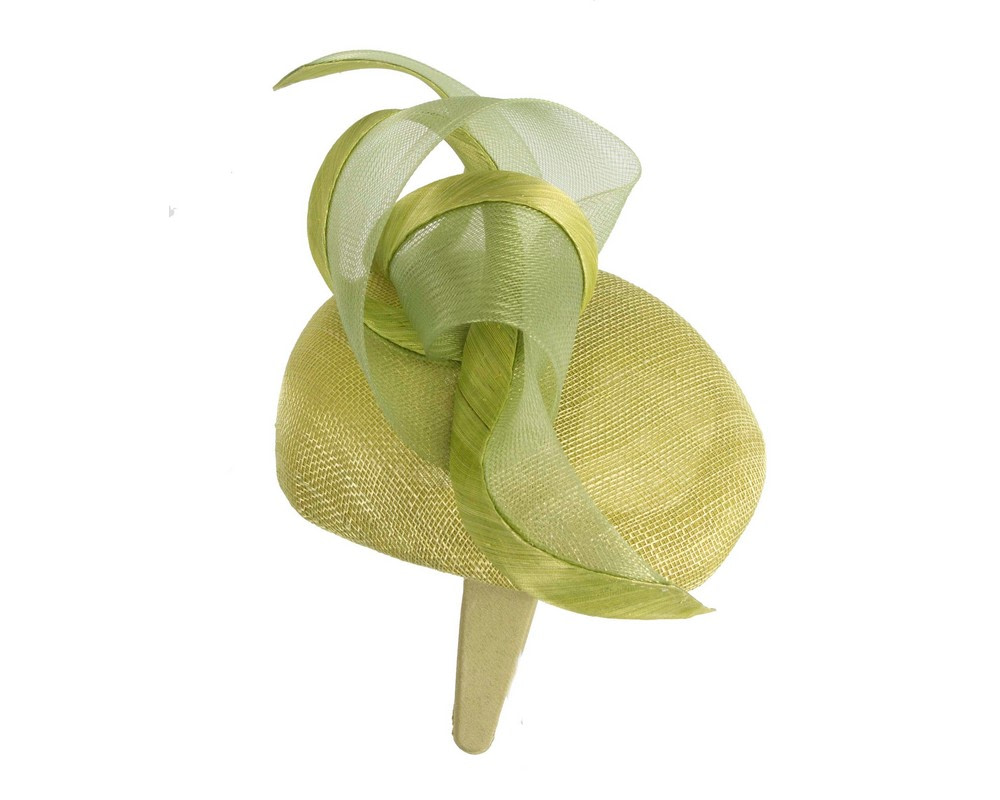 Lime green spring racing fascinator by Fillies Collection - Image 3
