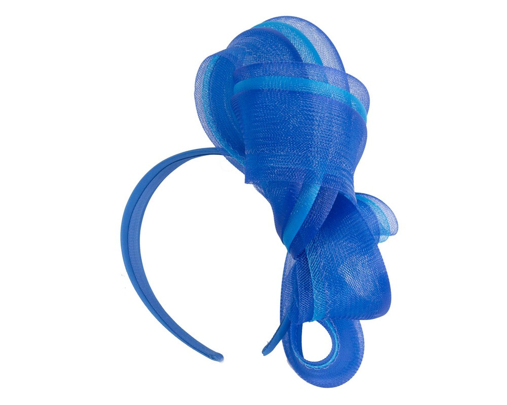 Royal Blue crinoline fascinator by Cupids Millinery - Image 4