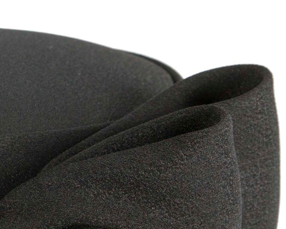 Luxury Sculpted Black Bow Pillbox by Cupids Millinery - Fascinators.com.au Luxury Sculpted Black Bow Pillbox by Cupids Millinery - Image 6