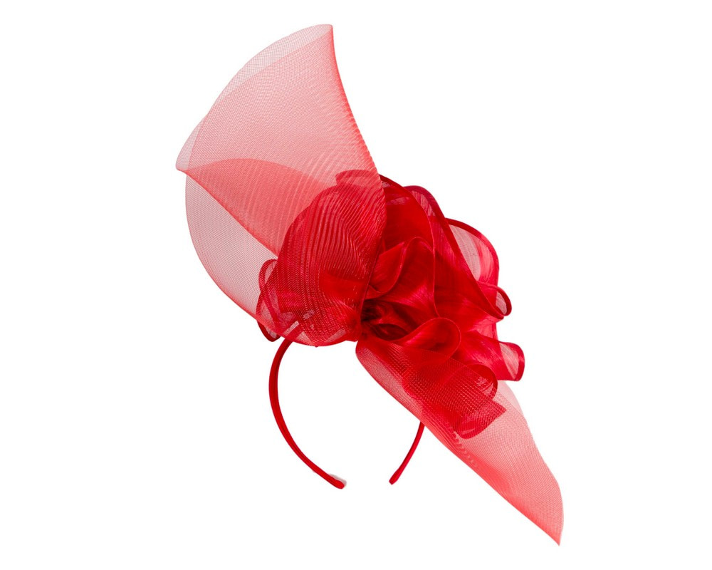 Bespoke red fascinator by Fillies Collection - Fascinators.com.au Bespoke red fascinator by Fillies Collection - Image 4
