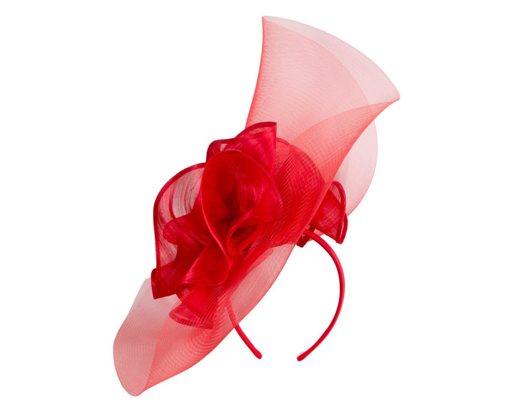 Bespoke red fascinator by Fillies Collection - Fascinators.com.au Bespoke red fascinator by Fillies Collection - Image 2