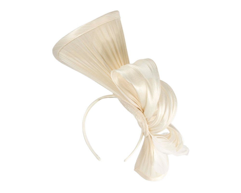 Bespoke cream Australian Made racing fascinator by Fillies Collection - Image 5
