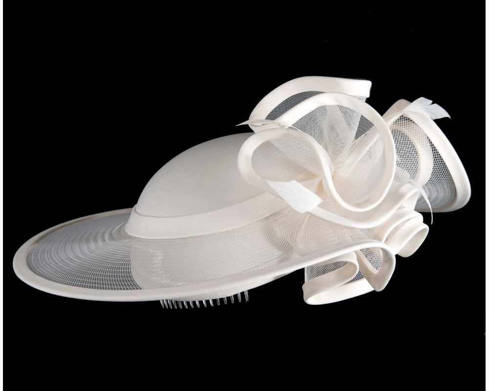 Cream fashion hat custom made to order - Image 4