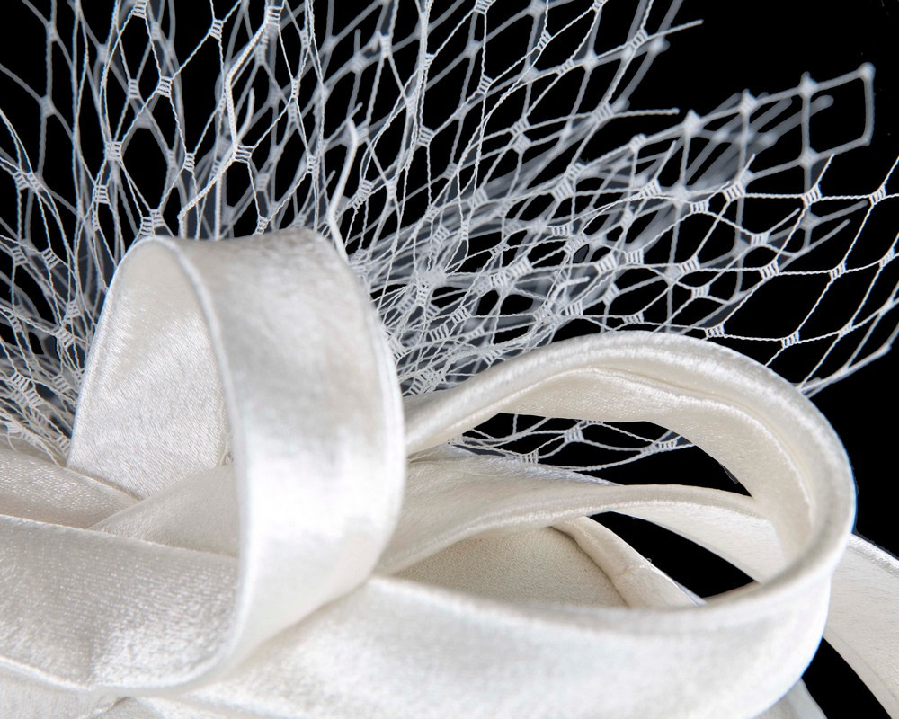 Cream Custom-Made Cupids Millinery Cocktail Hat - Image 6