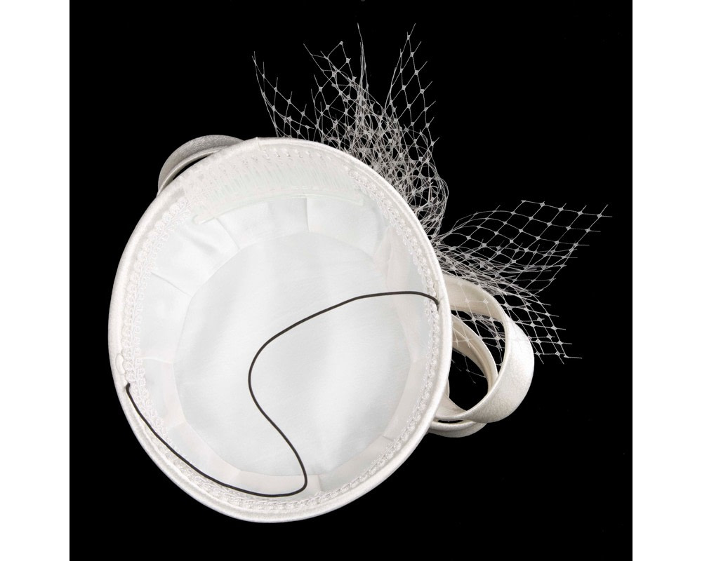 Cream Custom-Made Cupids Millinery Cocktail Hat - Image 5