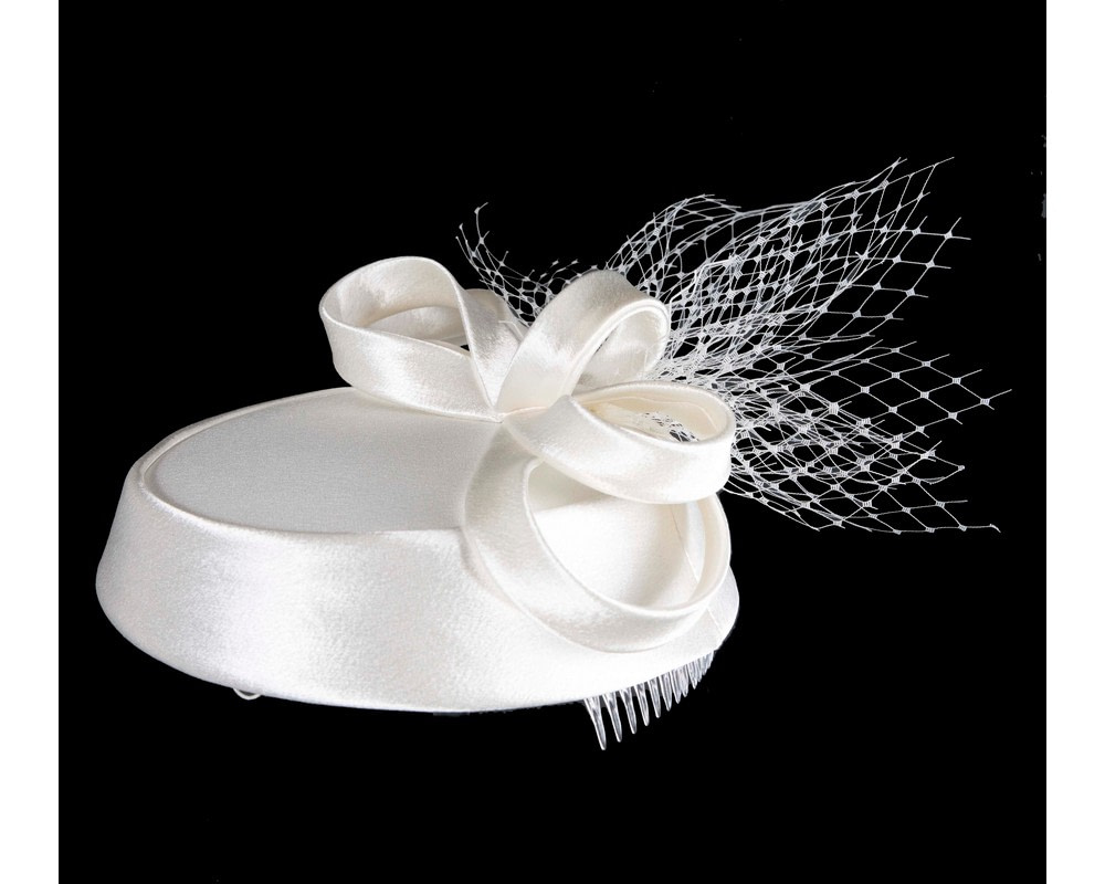 Cream Custom-Made Cupids Millinery Cocktail Hat - Image 4
