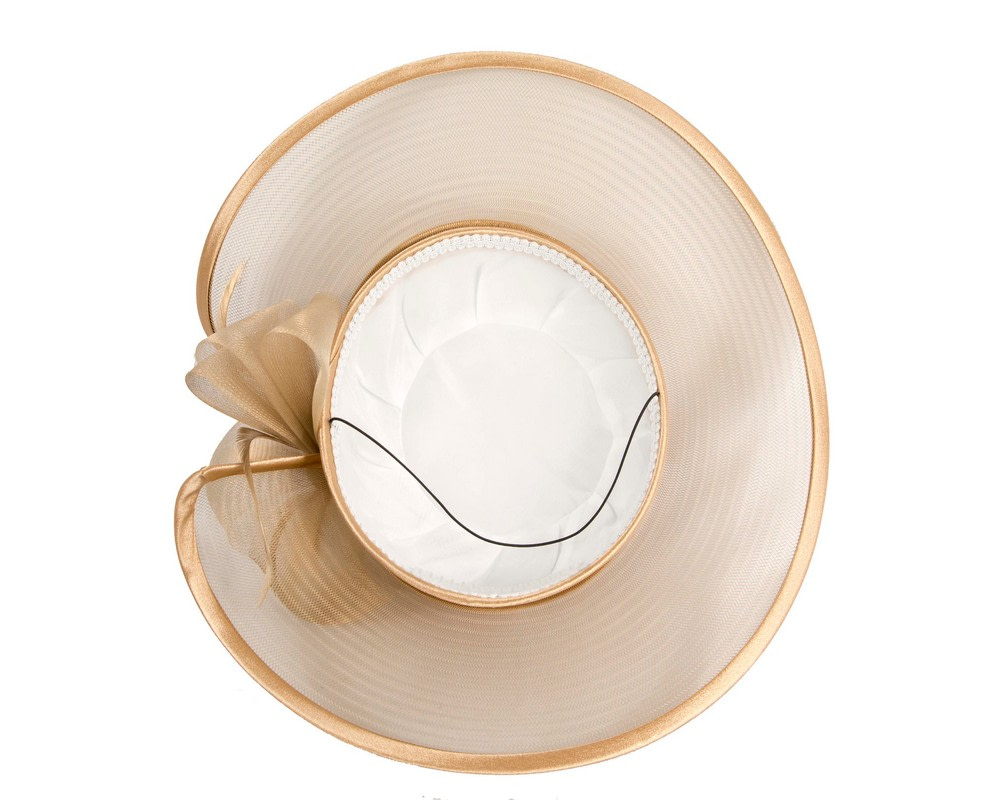 Gold custom made special occasion hat - Fascinators.com.au Gold custom made special occasion hat - Image 5