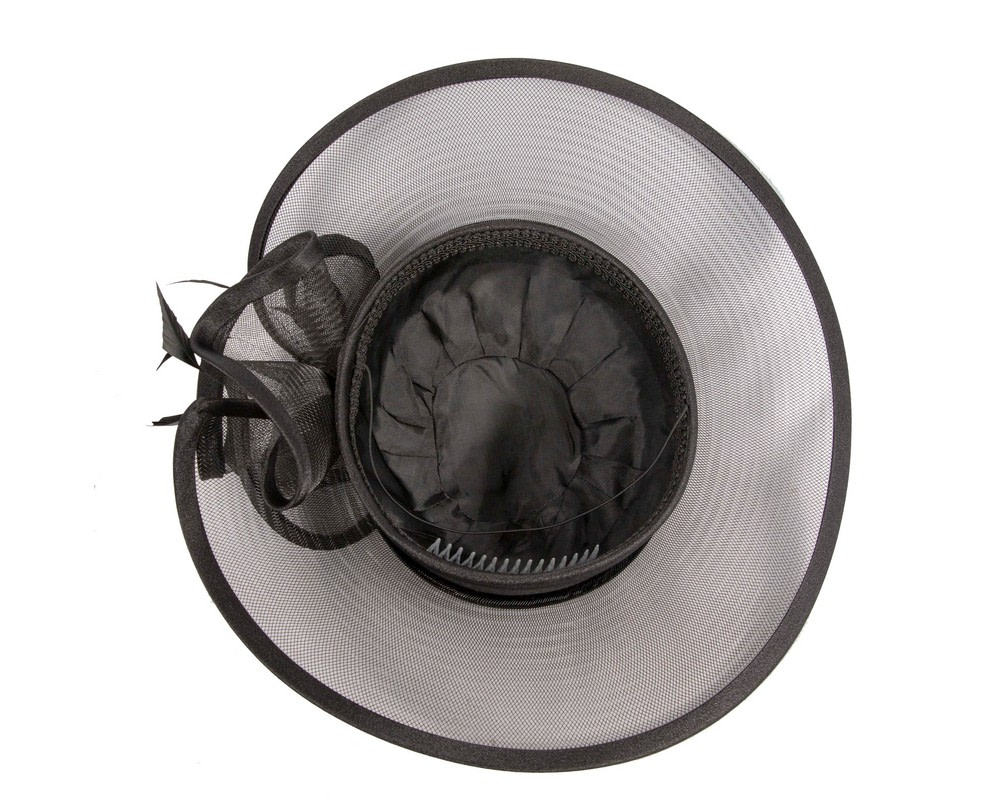 Black fashion hat custom made to order - Fascinators.com.au Black fashion hat custom made to order - Image 5