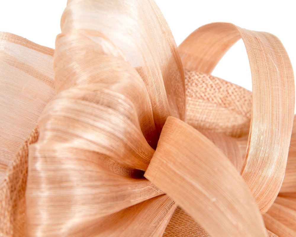 Nude plate fascinator with bow by Fillies Collection - Fascinators.com.au Nude plate fascinator with bow by Fillies Collection - Image 5