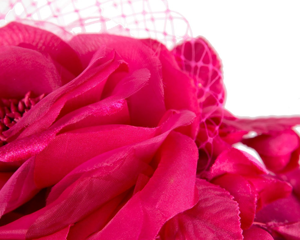 Fuchsia winter racing flower headband by Fillies Collection - Fascinators.com.au Fuchsia winter racing flower headband by Fillies Collection - Image 3