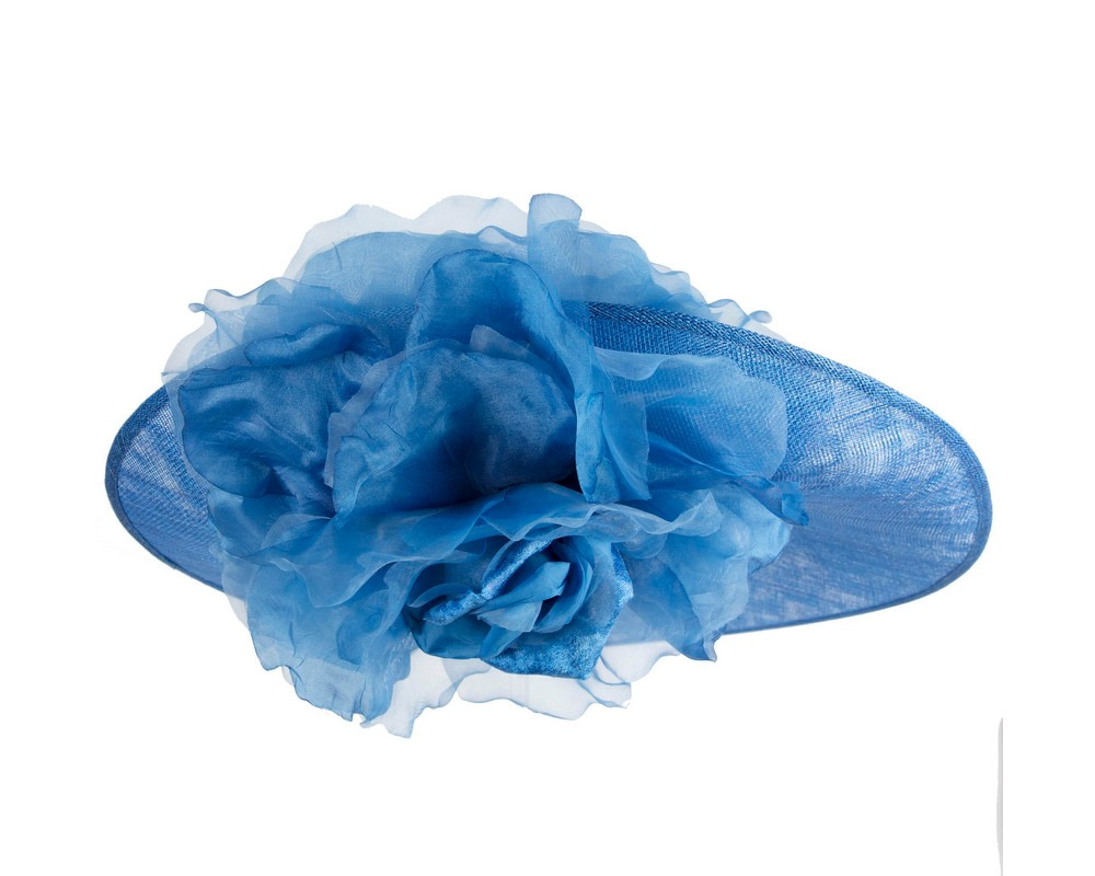 Large royal blue racing hatinator by Fillies Collection - Fascinators.com.au Large royal blue racing hatinator by Fillies Collection - Image 4