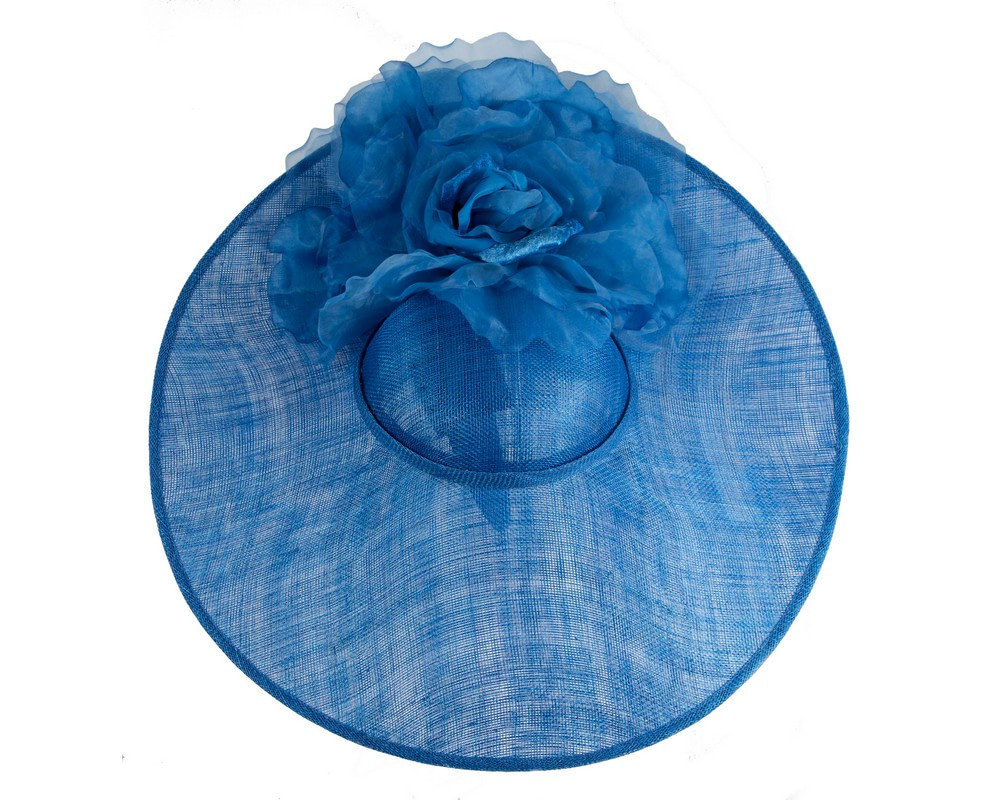 Large royal blue racing hatinator by Fillies Collection - Fascinators.com.au Large royal blue racing hatinator by Fillies Collection - Image 3