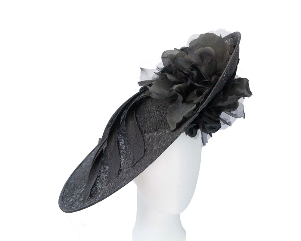 Large black racing hatinator by Fillies Collection