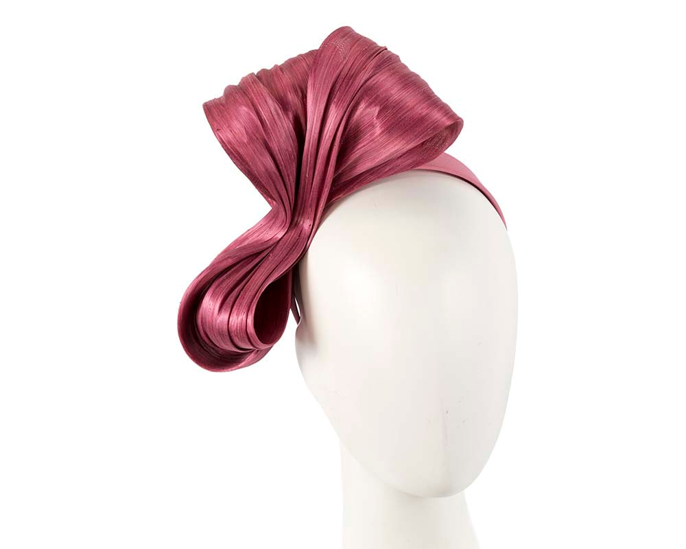 Large wild rose bow racing fascinator by Fillies Collection