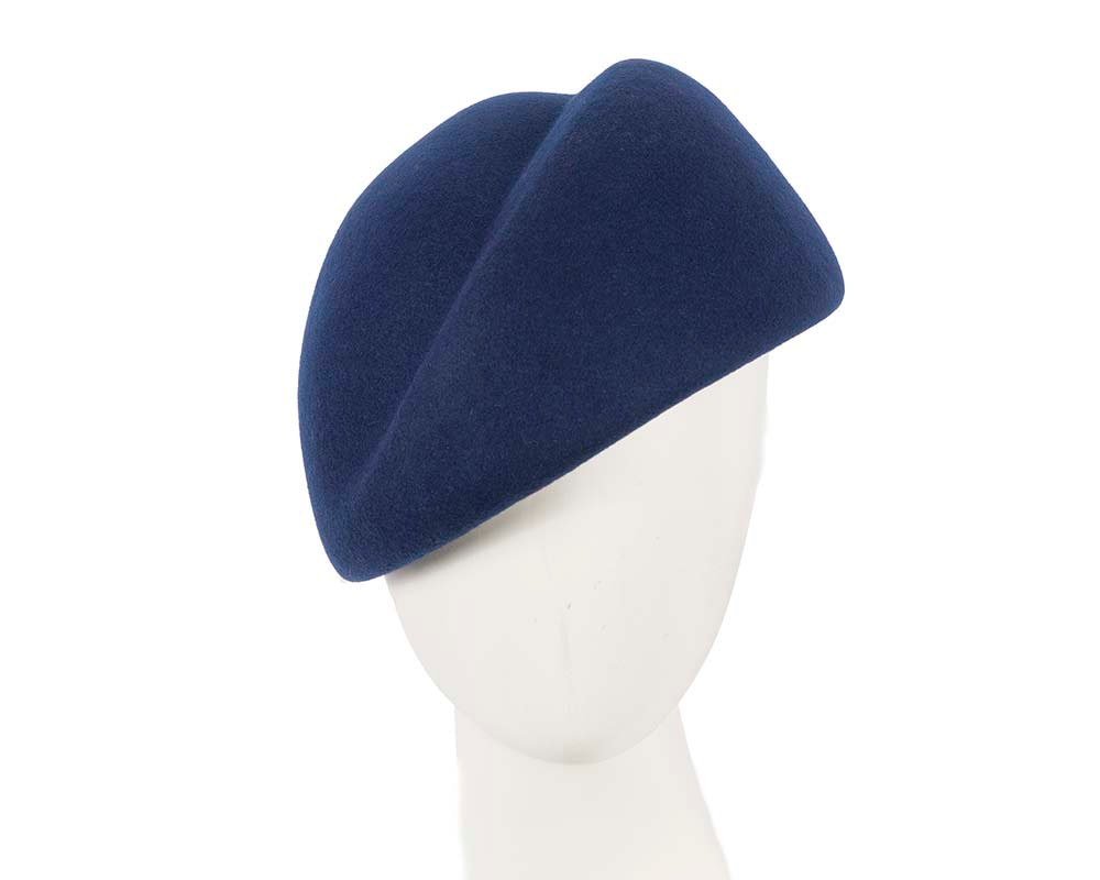 Exclusive navy felt ladies winter hat by Max Alexander