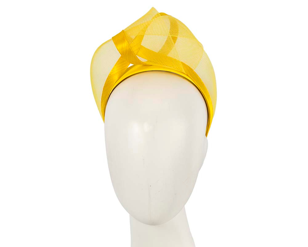 Yellow turban headband by Fillies Collection