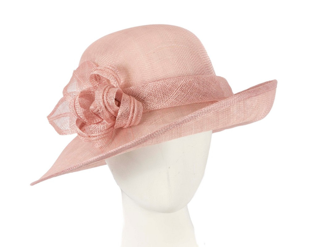Dusty Pink cloche fashion hat by Max Alexander