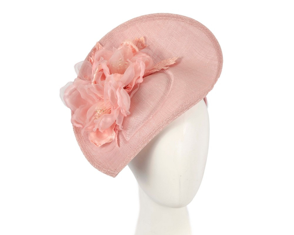 Pink fascinator with large flower by Max Alexander