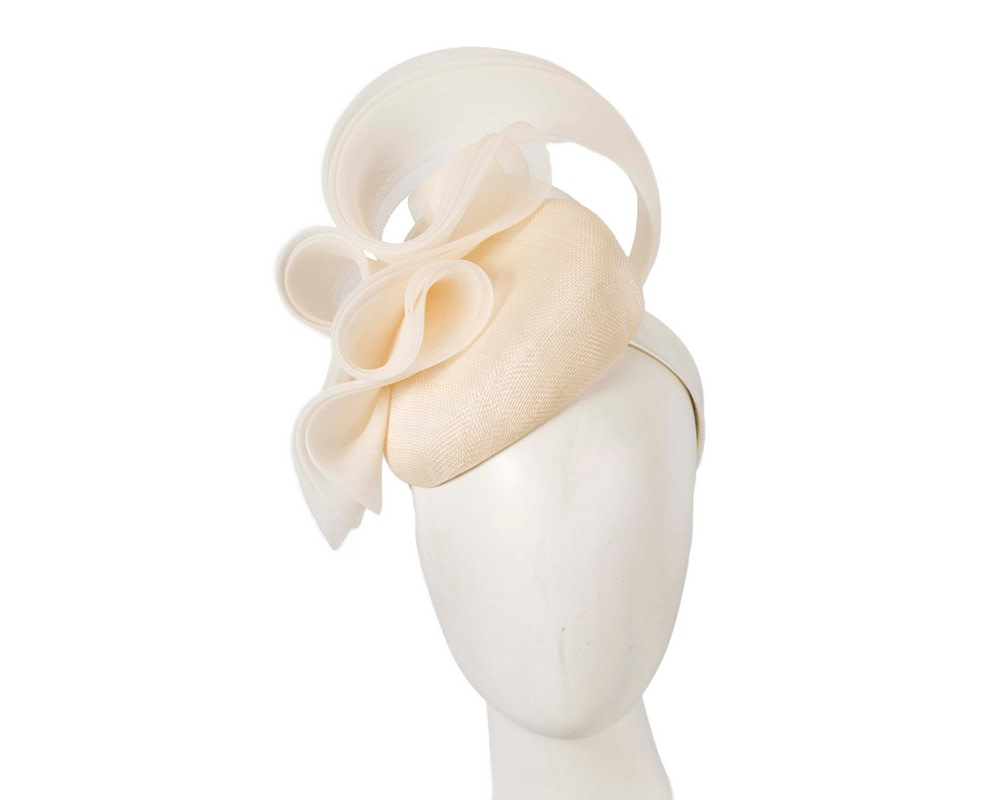 Cream racing pillbox fascinator by Fillies Collection