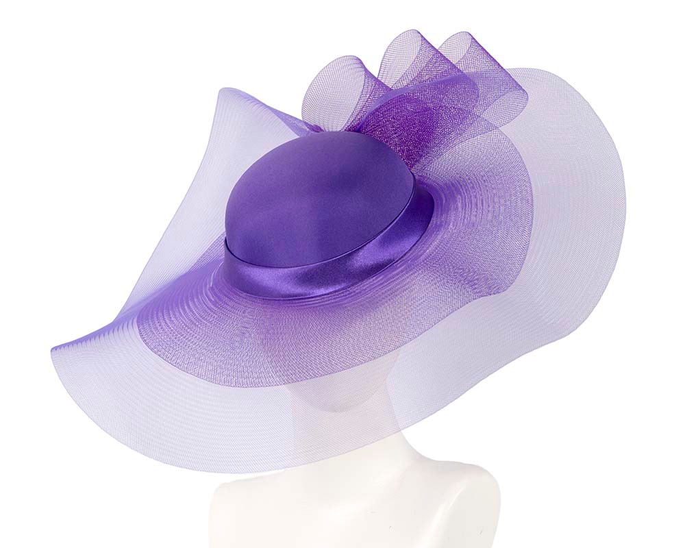 Purple fashion hat for Melbourne Cup races & special occasion