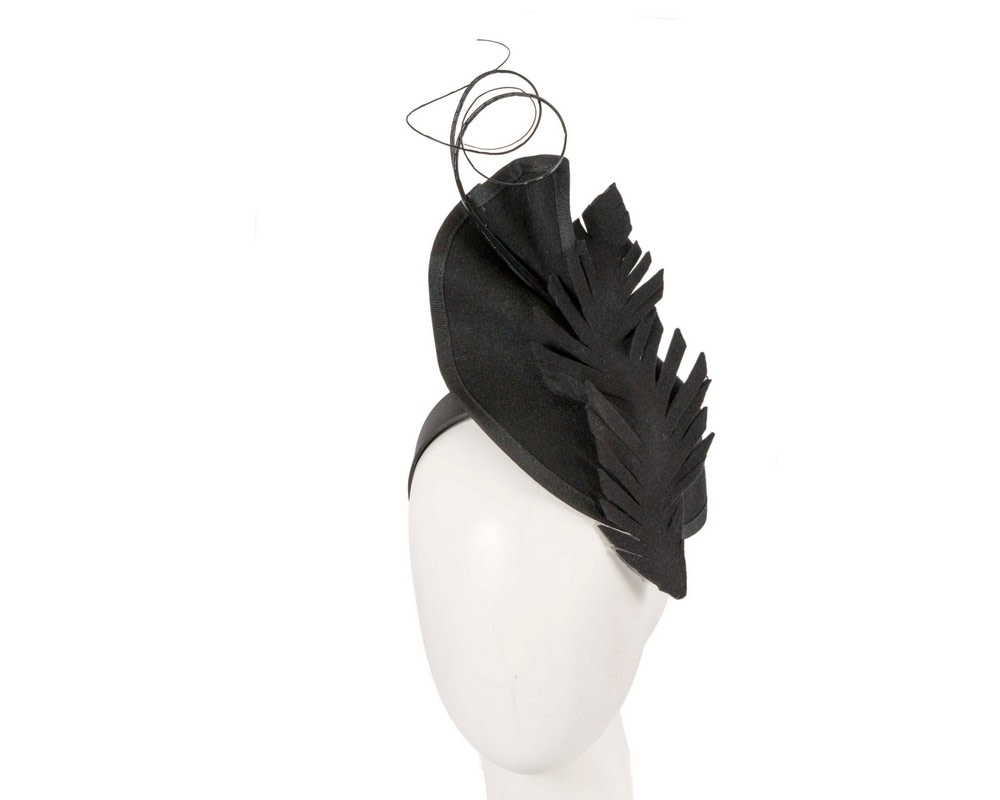 Black winter racing fascinator by Fillies Collection