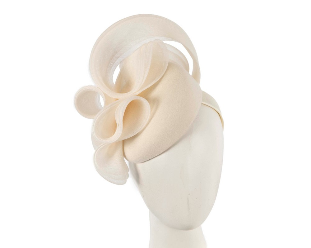 Cream winter racing pillbox fascinator by Fillies Collection (Copy)