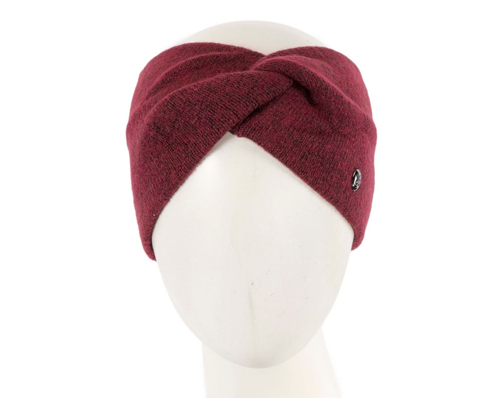 Wine European made woolen headband headscarf