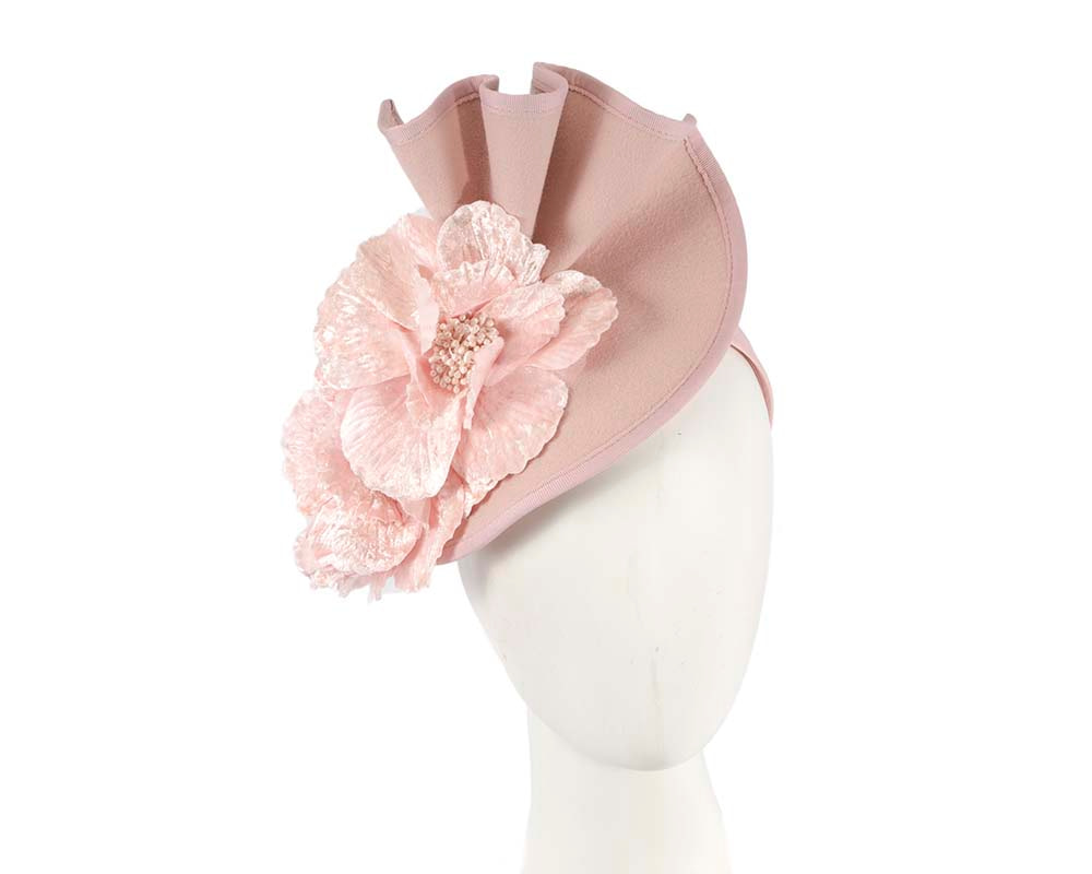 Blush Fillies Collection winter racing fascinator with flowers