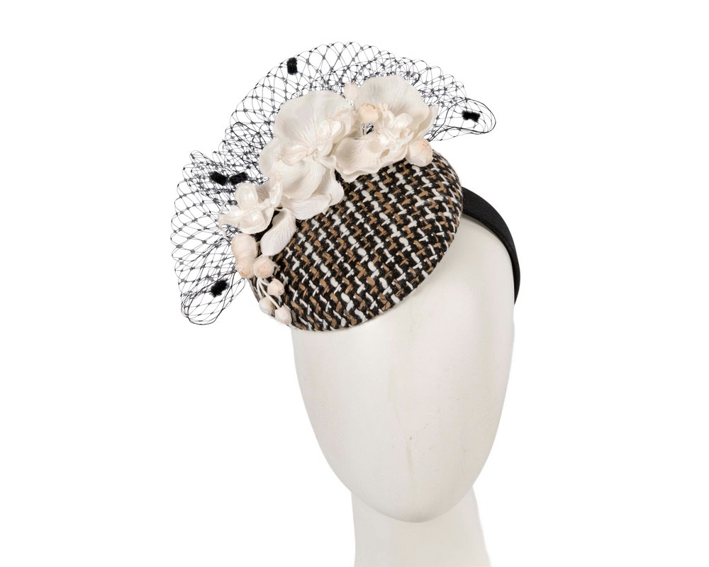 Pillbox winter fascinator by Fillies Collection