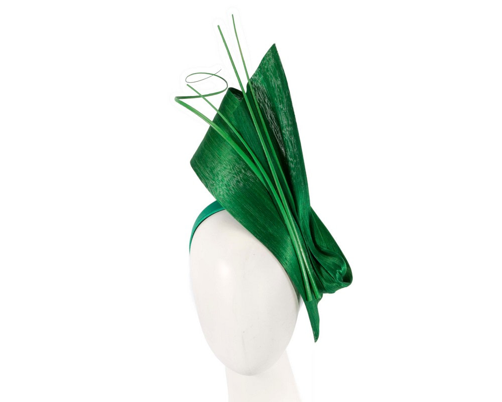 Bespoke green racing fascinator by Fillies Collection